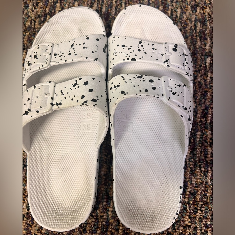 Freedom Moses Splatter Paint Sandals